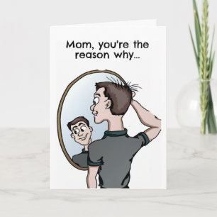 La graciosa tarjeta de cumpleaños de mamá