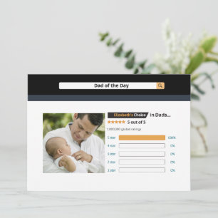 La graciosa tarjeta de papá del mejor día del padr