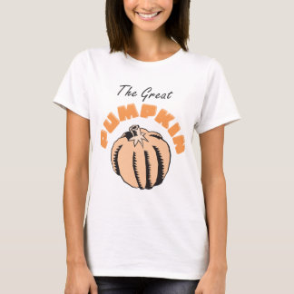 La gran camiseta de la maternidad de la calabaza