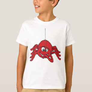 La gran camiseta de los niños de la araña roja
