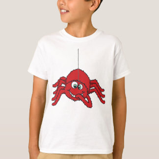 La gran camiseta de los niños de la araña roja