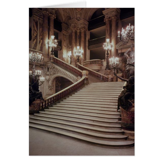 La gran escalera de la Ópera Garnier (Frente)