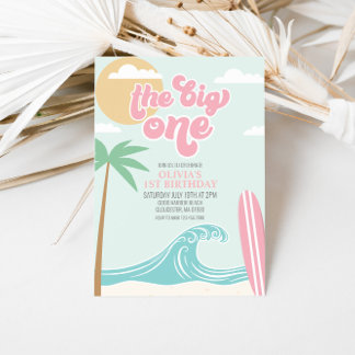 La Gran Fiesta Invitación de Cumpleaños Playa Rosa