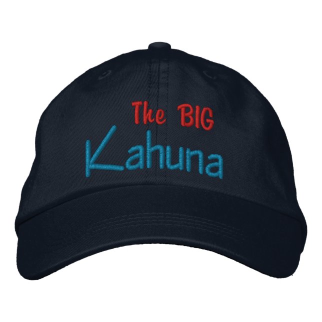 La gran gorra bordada de Kahuna (Anverso)