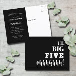 La gran invitación a la fiesta de cumpleaños númer<br><div class="desc">¿Arrojando una fiesta de cumpleaños número 50? Estas tarjetas postales de invitación harán que los invitados se entusiasmen con asistir a su fiesta. Más edades y elementos COINCIDENTES hechos para usted en nuestra colección.</div>