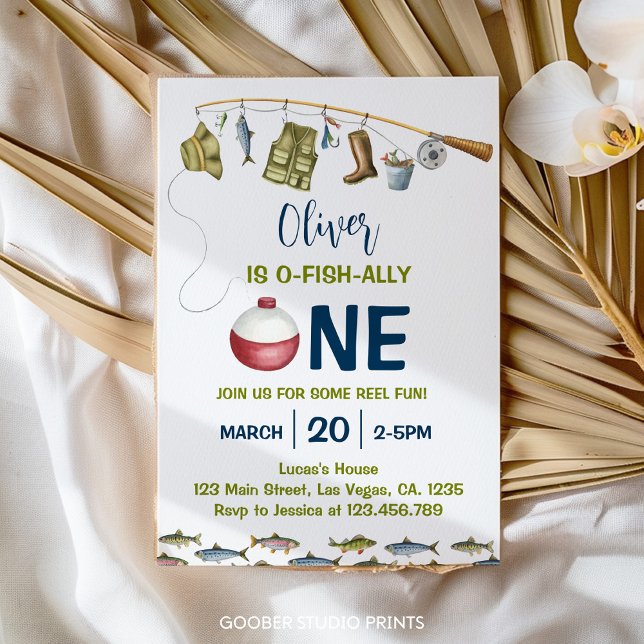 La gran invitación a pescar el primer cumpleaños (Subido por el creador)