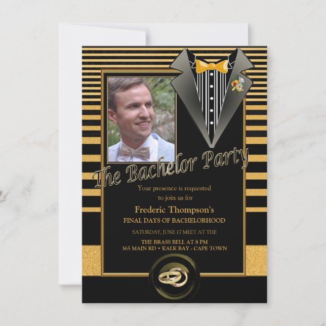La gran invitación de Bachelor Gatsby (Anverso)