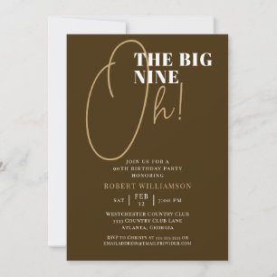 La Gran Invitación de Cumpleaños Sorpresa Marrón 9