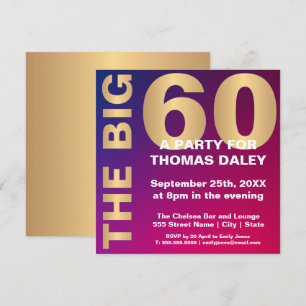 LA GRAN INVITACIÓN DEL CUMPLEAÑOS 60