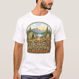 La gran naturaleza es mi camiseta de patio de recr