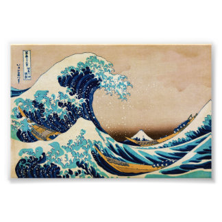 La gran ola de fotos japonesas de Hokusai