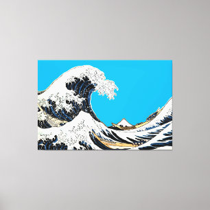 La Gran Ola Frente a Kanagawa Hokusai, arte japoné