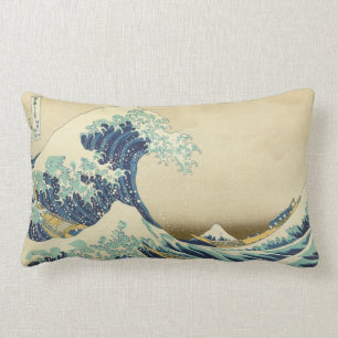 La Gran Ola Frente a la Costa de Kanagawa Almohada