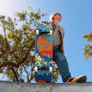 La Gran Ola Fuera de Kanagawa Skateboard Deck
