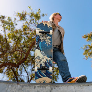 La Gran Ola Hokusai Skateboard Deck Vintage