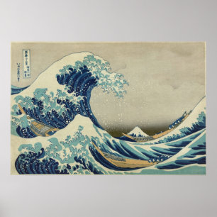La gran ola original de arte de alta resolución