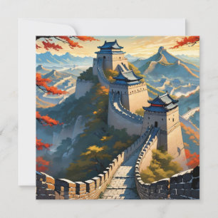 la gran pared de la carta de arte de china