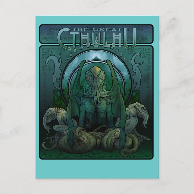 La gran postal de Cthulhu (Anverso)