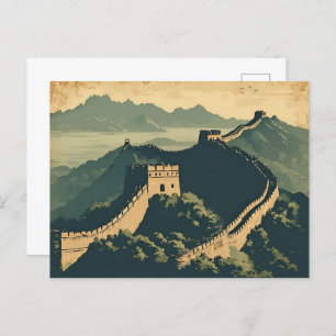 La gran postal de viajes de la Gran Muralla China