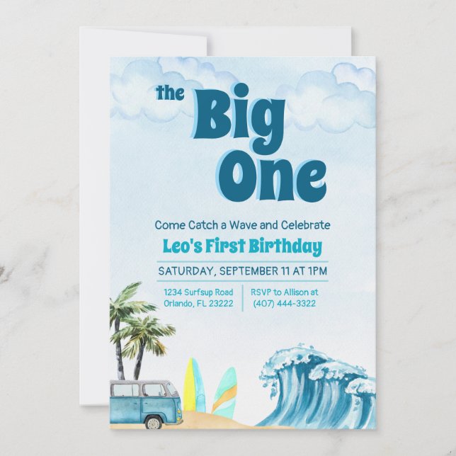 La gran - Primera invitación de cumpleaños (Anverso)