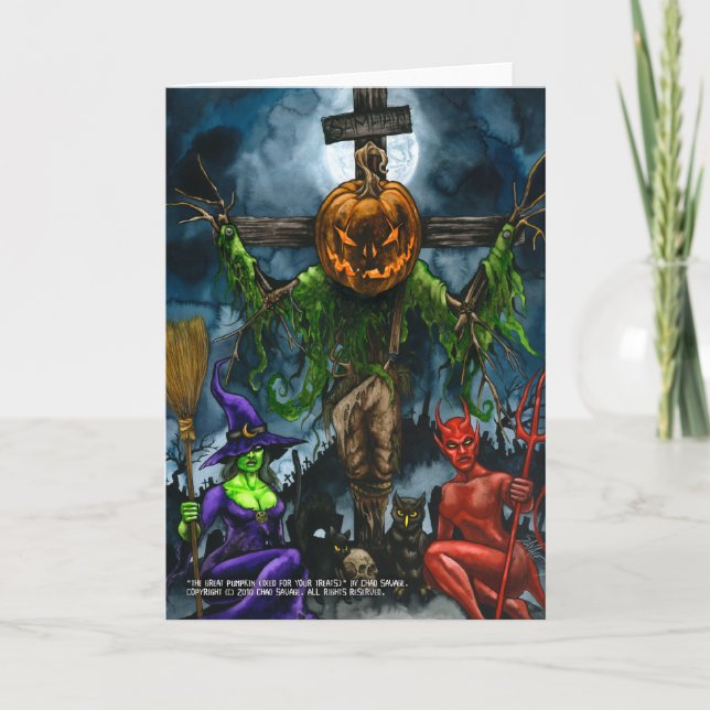 La gran tarjeta de la calabaza (murió por sus (Anverso)