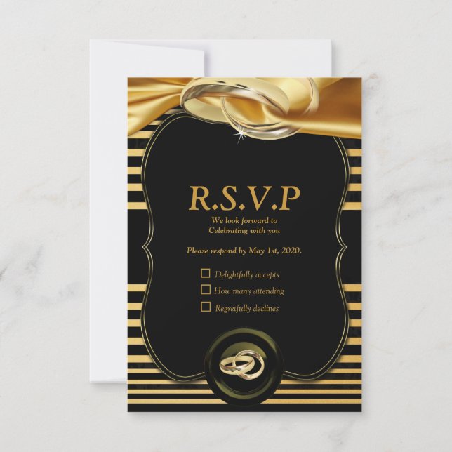 La gran tarjeta Gatsby RSVP (Anverso)