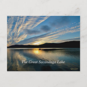 La gran tarjeta postal del lago de Sacandaga