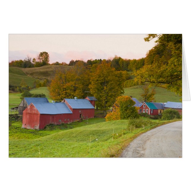 La granja Jenne en Woodstock, Vermont. Otoño. (Anverso (Horizontal))