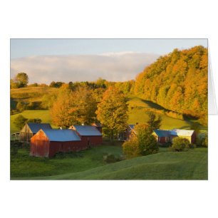 La granja Jenne en Woodstock, Vermont. Otoño. 2