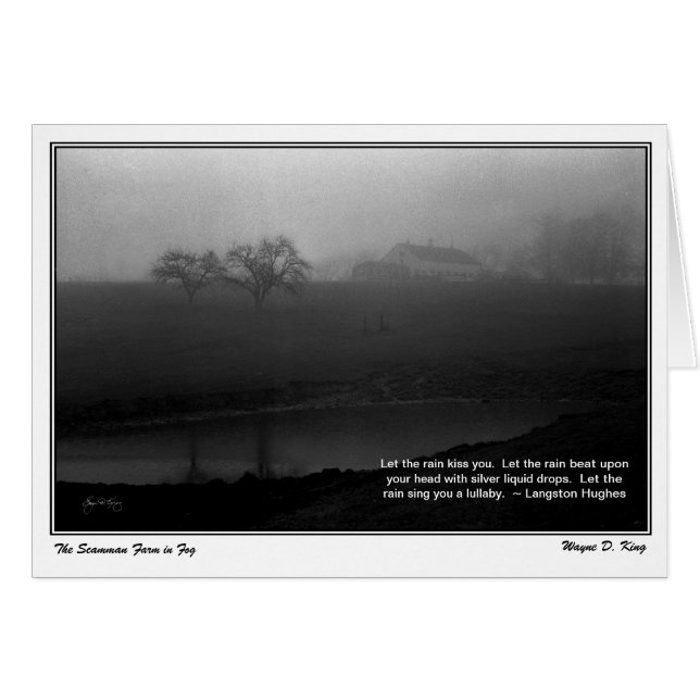 La granja Scamman cubierta de niebla (Anverso (Horizontal))