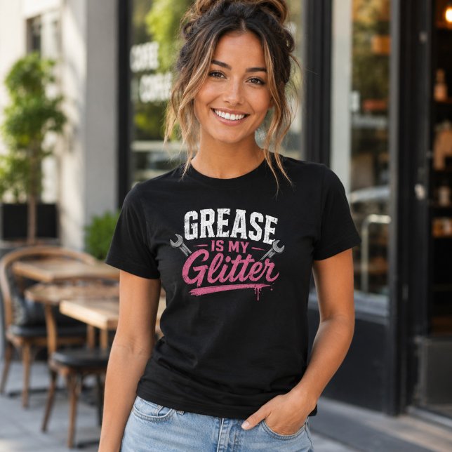La grasa es mi brillo Camiseta divertida de mecáni (Subido por el creador)