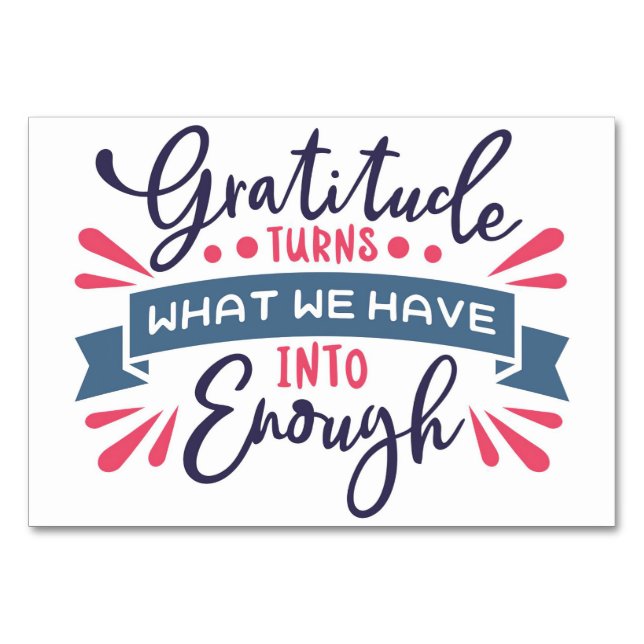 La gratitud de acción de gracias se vuelve lo sufi (Anverso)