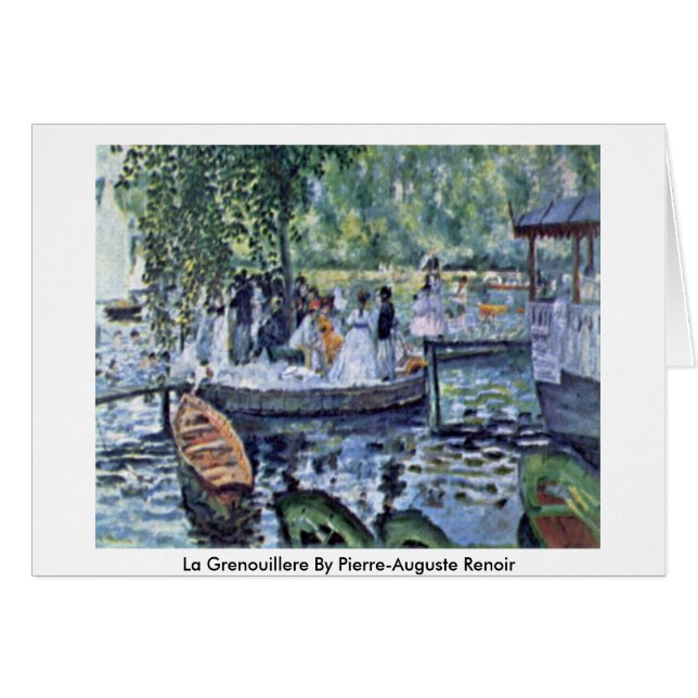 La Grenouillere de Pierre-Auguste Renoir (Anverso (Horizontal))