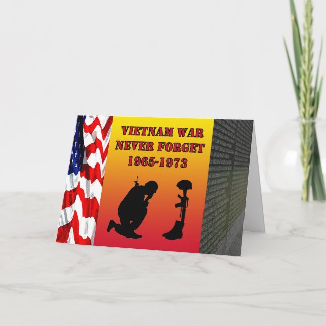 La guerra de Vietnam nunca olvidó la tarjeta conme (Anverso)