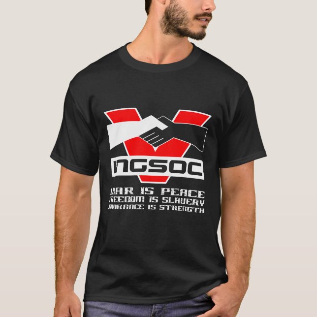 La guerra INGSOC es una camiseta de los hombres po (Anverso)