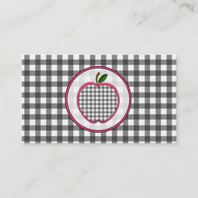 La guinga gris Apple forma la tarjeta de visita (Anverso)