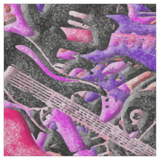 La guitarra asperja la tela