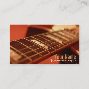 La guitarra ata tarjetas de visita