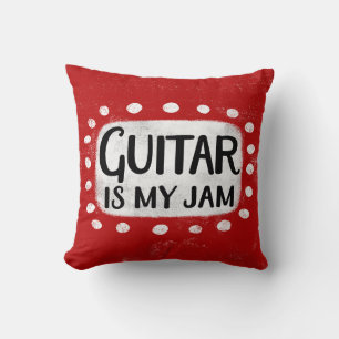 La guitarra es mi Cojín decorativo de jamón
