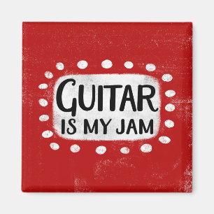 La guitarra es mi imán refrigerador de jamón