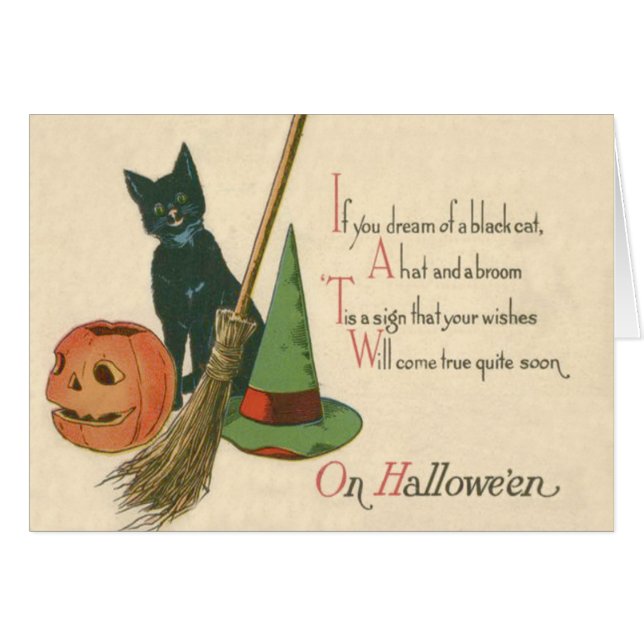 La habitación Gorra de Jack O' Lantern Black Cat W (Anverso (Horizontal))