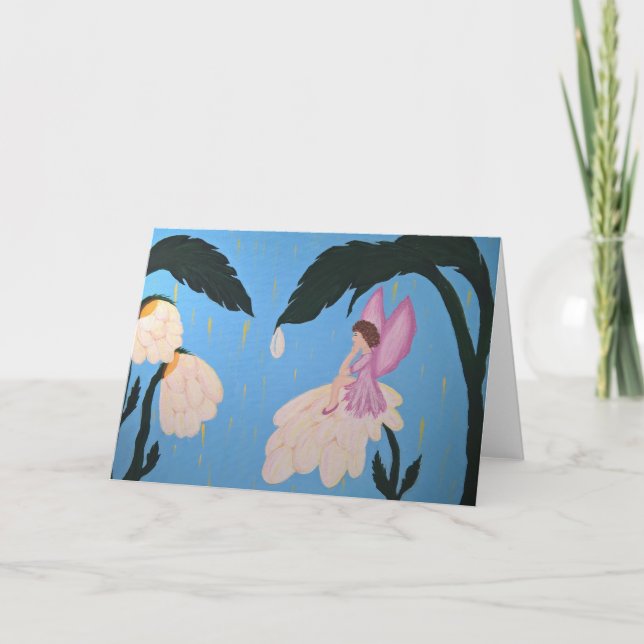 La hada desea la tarjeta horizontal (Anverso)