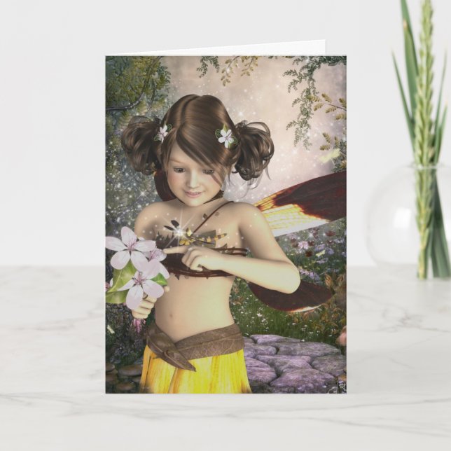 La hada y la tarjeta de cumpleaños de la libélula (Anverso)