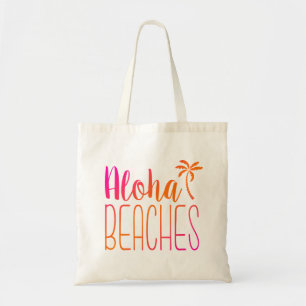 La hawaiana vara la bolsa de asas rosada y