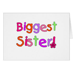 La hermana más grande del texto brillante