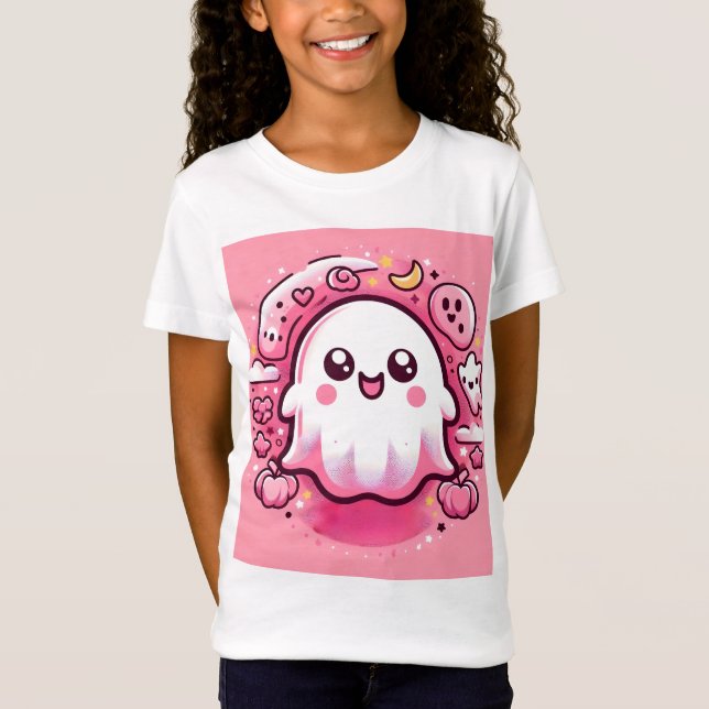 👻 🎀 la hermosa camiseta Pinkoween para Chicas! � (Anverso)