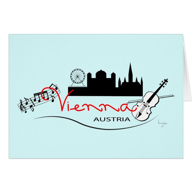 La hermosa Viena, Austria (Anverso (Horizontal))
