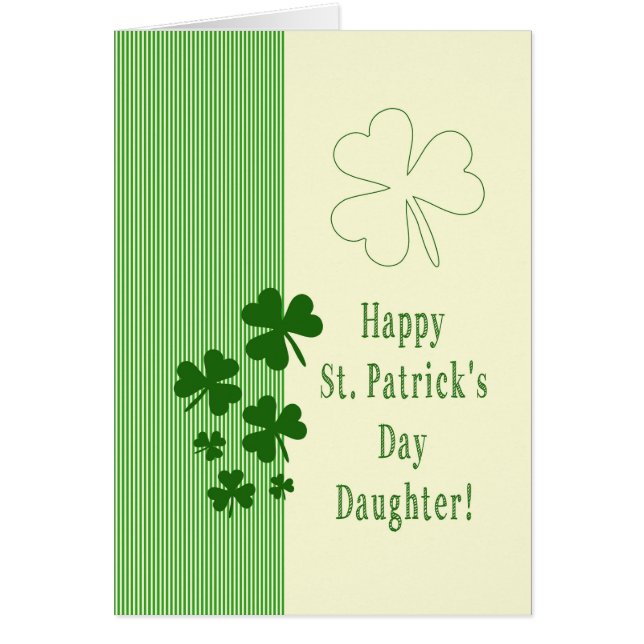 La hija feliz Día de San Patricio (Frente)