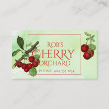 La historia del cerezo en la tarjeta de visita ver