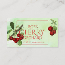 La historia del cerezo en la tarjeta de visita ver